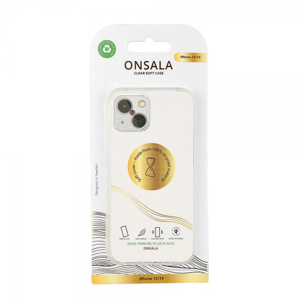 Onsala iPhone 13/iPhone 14 Cover Genbrugt TPU Transparent