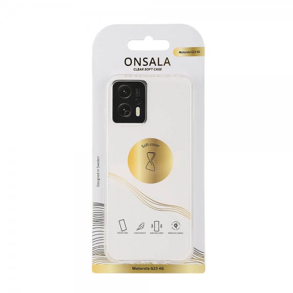 Onsala Motorola Moto G23 Cover Genanvendt TPU Transparent