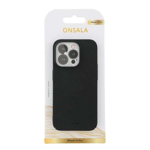 Onsala iPhone 15 Pro Cover Ultratyndt Sand Burst Sort
