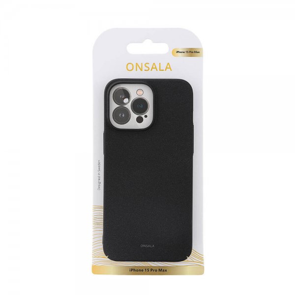 Onsala iPhone 15 Pro Max Cover Ultraslim Sand Burst Sort