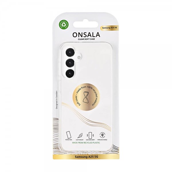 Onsala Samsung Galaxy A25 Cover Genanvendt TPU Transparent