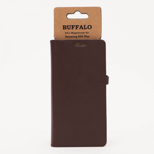 Buffalo Samsung Galaxy S20 Plus Etui 2i1 Magnet Cover Brun