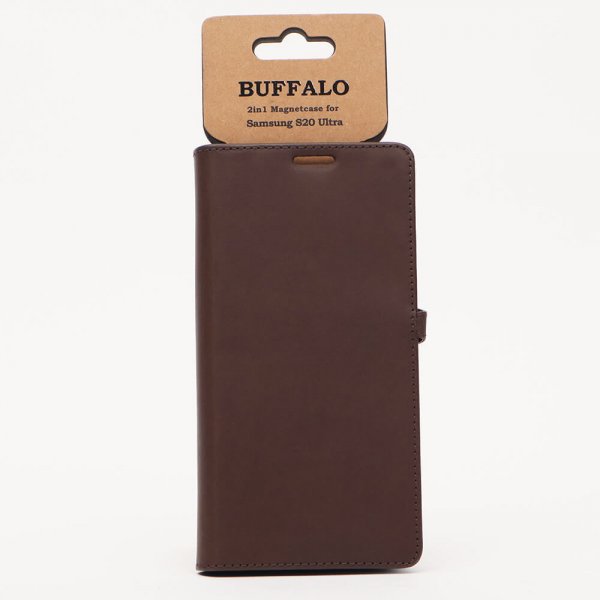 Buffalo Samsung Galaxy S20 Ultra Etui 2i1 Magnet Case Brun