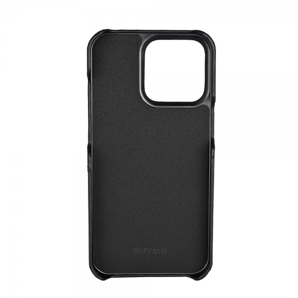 Buffalo iPhone 13 Pro Cover Bagside med Kortlomme Sort