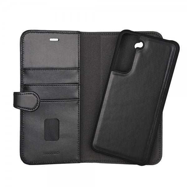 Buffalo Samsung Galaxy S21 FE Etui 2-i-1 Aftagelig Pung Sort