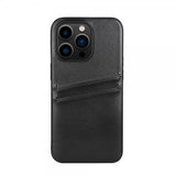Buffalo iPhone 14 Pro Cover Bagcover med Kortrum Sort