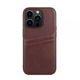 Buffalo iPhone 14 Pro Cover Bagside med Kortlommer Brun