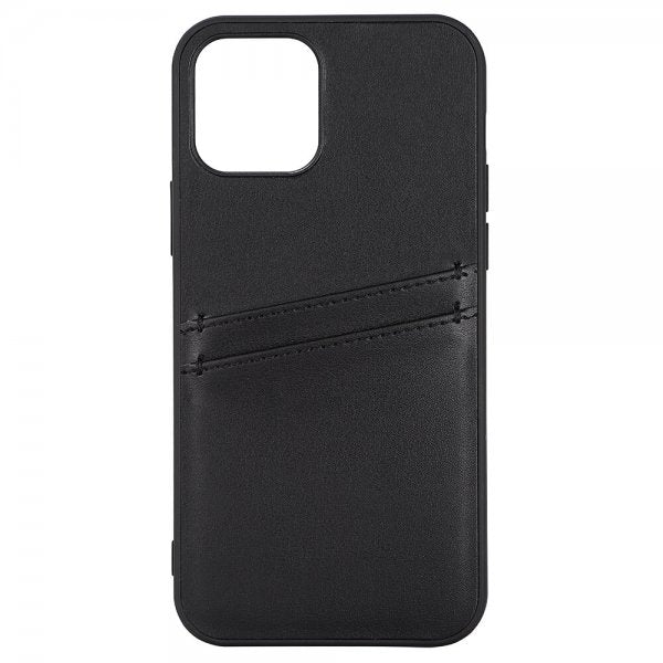 Buffalo iPhone 12/iPhone 12 Pro Cover Backcover med Kortpladser Sort