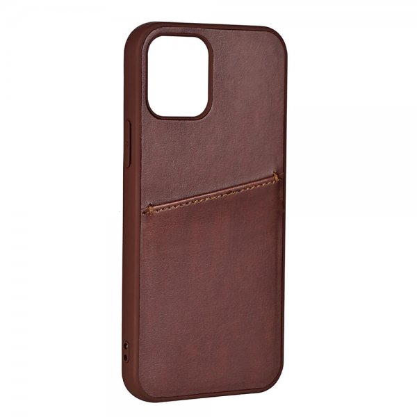 Buffalo iPhone 13 Mini Cover Bagsidecover med Kortpladser Brun