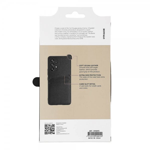 Buffalo Samsung Galaxy A53 5G Cover Backcover med Kortrum Sort