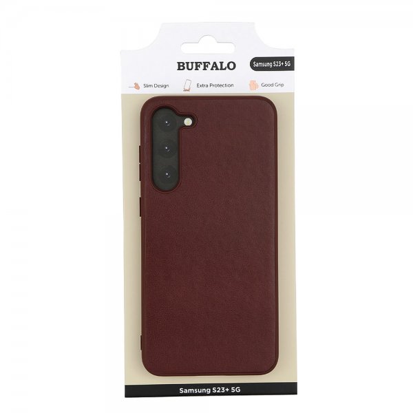 Buffalo Samsung Galaxy S23 Plus Cover PU Brun