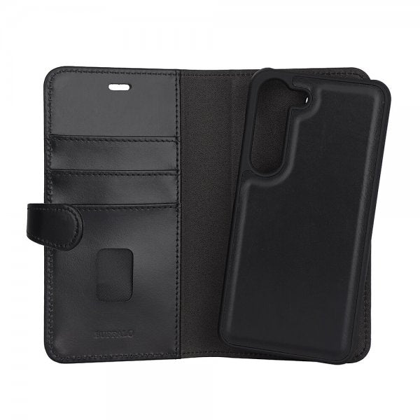 Buffalo Samsung Galaxy S23 Cover 2-i-1 Aftagelig Pung Sort