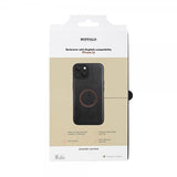 Buffalo iPhone 15 Cover Ægte Læder MagSeries Sort