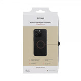 Buffalo iPhone 15 Pro Cover Ægte læder MagSeries Sort