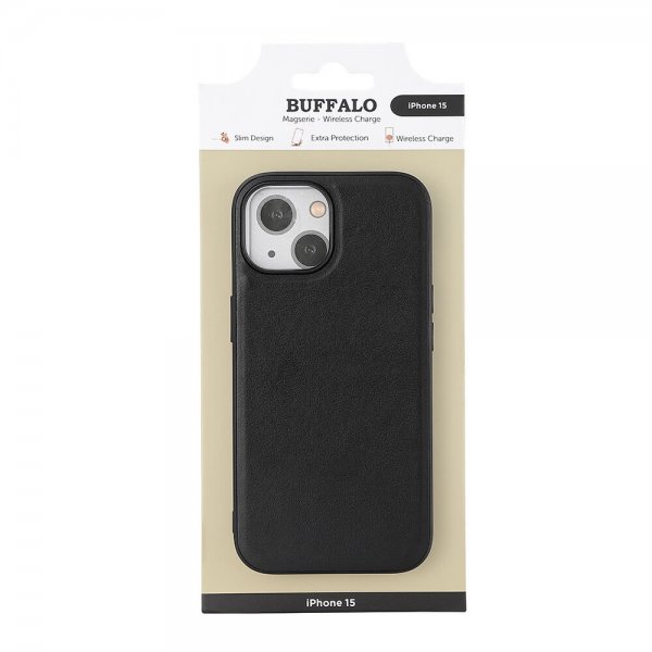 Buffalo iPhone 15 Cover PU MagSeries Sort