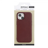 Buffalo iPhone 15 Cover PU MagSeries Brun