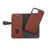 Buffalo iPhone 15 Etui 3 Kortlommer Aftageligt Cover MagSeries Brun