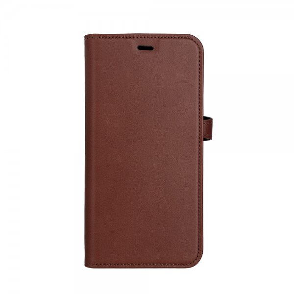 Buffalo iPhone 15 Plus Etui 3 Kortlommer Aftagelig Skal MagSeries Brun