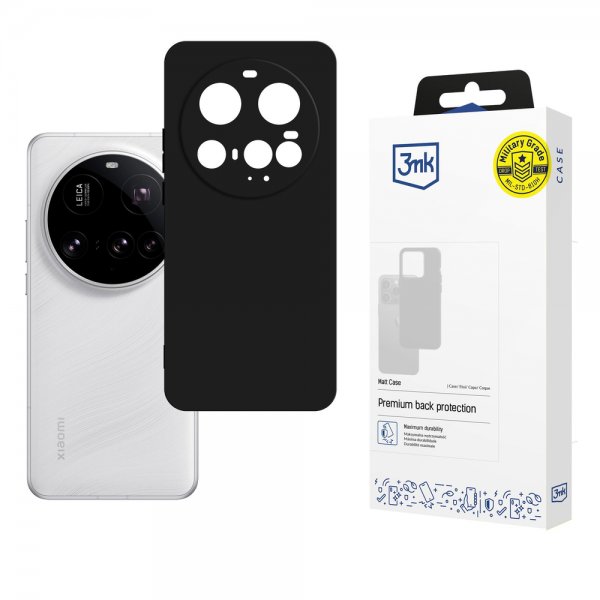 3mk Xiaomi 15 Ultra Cover Mat Sag Sort
