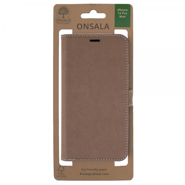 Onsala iPhone 12 Pro Max Cover ECO Brun
