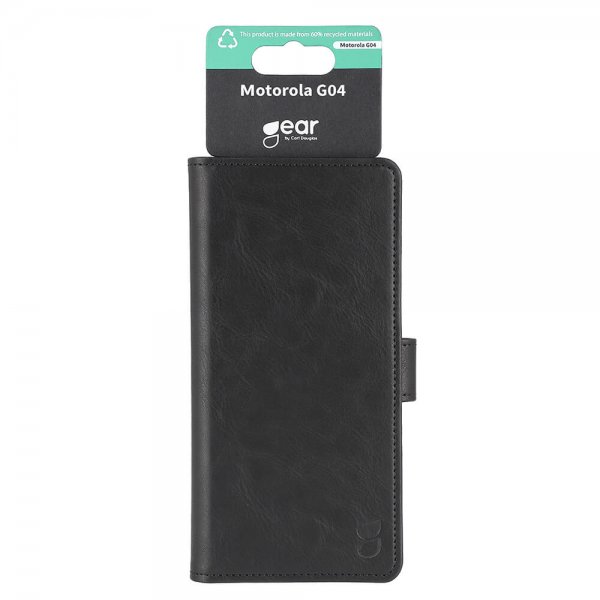 Gear Motorola Moto G04 Etui 3 Kortpladser Sort