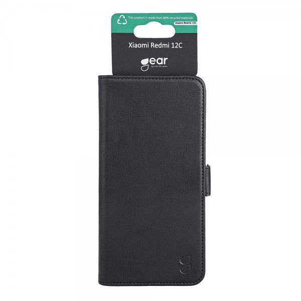 Gear Xiaomi Redmi 12C Etui 3 Kortrum Sort