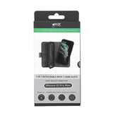 Gear iPhone 15 Pro Max Etui 7 Kortpladser Aftageligt Cover MagSeries Sort