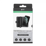 Gear iPhone 15 Pro Cover 7 Kortlommer Aftageligt Cover MagSeries Sort
