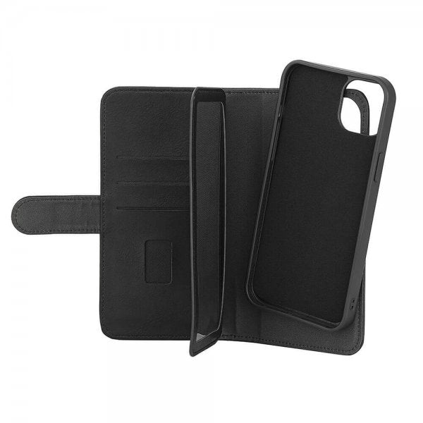 Gear iPhone 15 Plus Cover 7 Kortlommer Aftageligt Cover MagSeries Sort