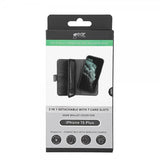 Gear iPhone 15 Plus Cover 7 Kortlommer Aftageligt Cover MagSeries Sort