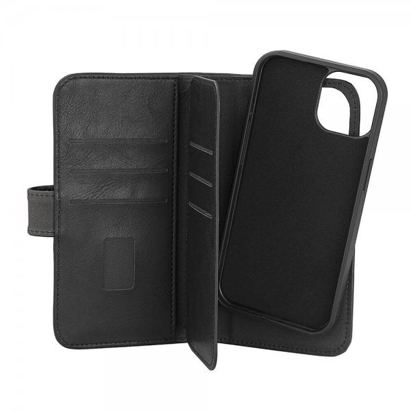 Gear iPhone 13/14/15 Etui 7 Kortlommer Aftageligt Cover MagSeries Sort