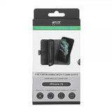 Gear iPhone 13/14/15 Etui 7 Kortlommer Aftageligt Cover MagSeries Sort