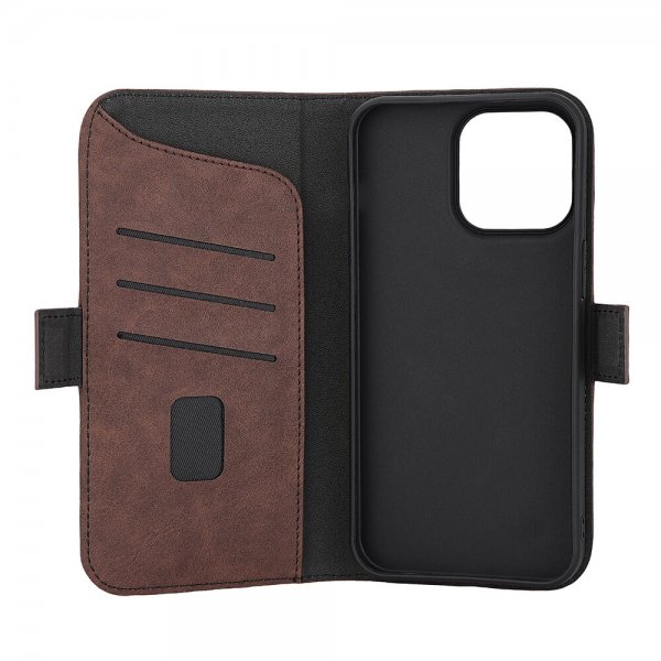 Gear iPhone 15 Pro Max Etui 3 Kortlommer MagSeries Brun