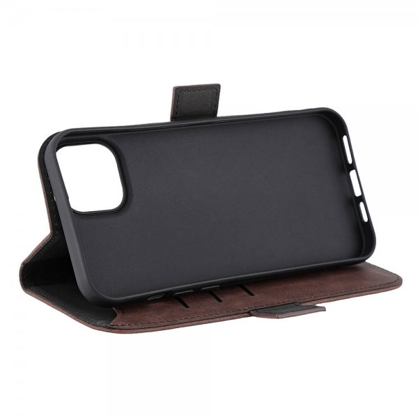 Gear iPhone 15 Plus Etui 3 Kortlommer MagSeries Brun