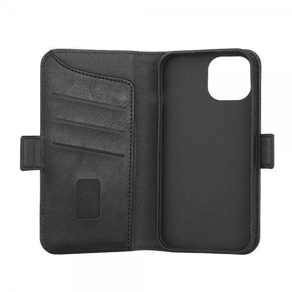 Gear iPhone 15 Cover 3 Kortlommer MagSeries Sort