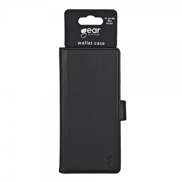 Gear Motorola Moto G41 Cover 3 Kortlommer Sort