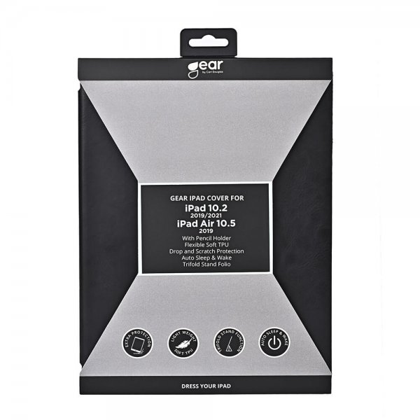 Gear iPad 10.2 (gen 7/8/9) Cover Trifold Stand Folio Sort