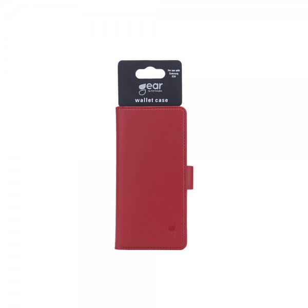 Gear Samsung Galaxy S20 Etui 3 Kortlommer Rød