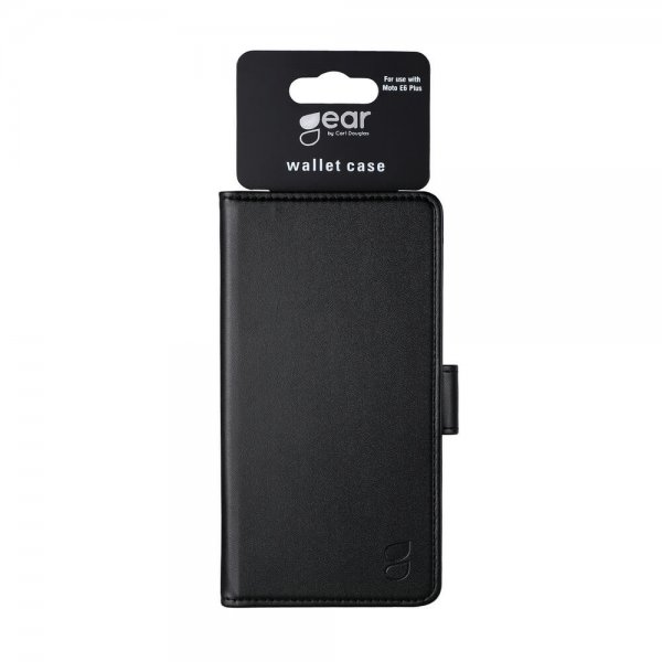 Gear Motorola Moto E6 Plus Etui 3 Kortlommer Sort