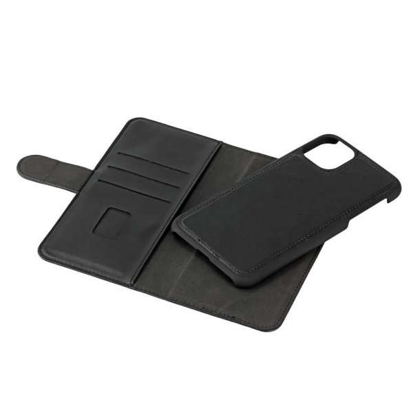 Gear iPhone 11 Pro Max Etui 3 Kortlommer Aftageligt Cover Sort