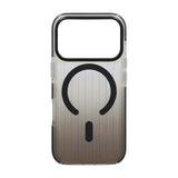 iPhone 17 Pro Max Cover Korrugeret MagSafe Sort Transparent