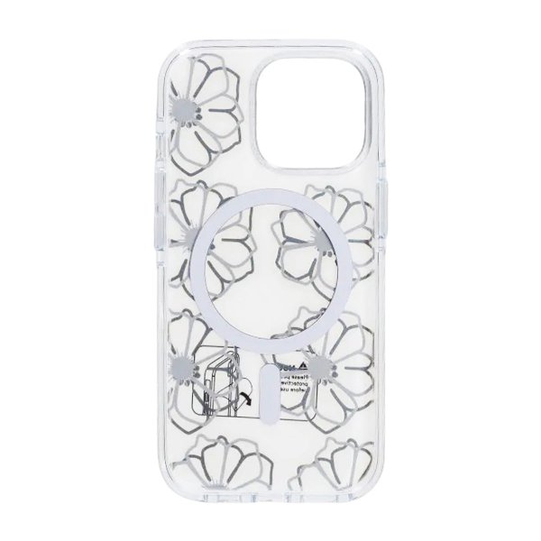 iPhone 15 Pro Cover Mønster MagSafe Blomster