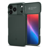 Spigen iPhone 17 Pro Max Cover Optik Armor MagFit Abyss Green