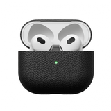 KeyBudz PodSkinz Artisan Series AirPods 3 Etui Ægte Læder Sort