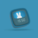 Mobility on Board Vækkeur med Natlampe Billy Clock Mørkeblå