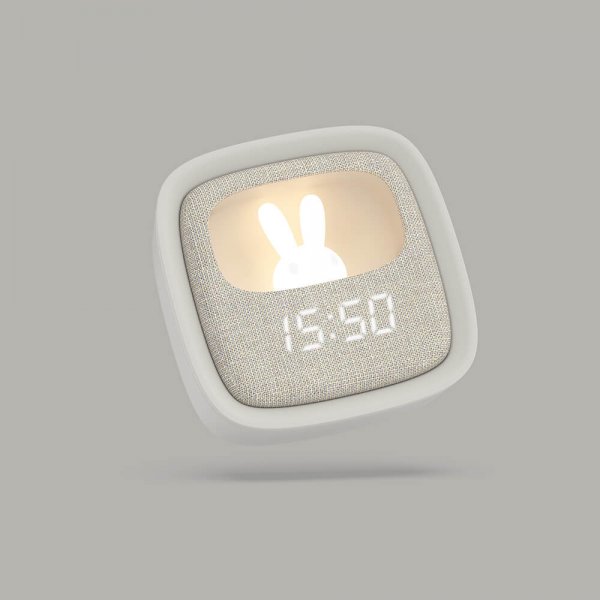 Mobility on Board Vækkeur med Natlampe Billy Clock Grå