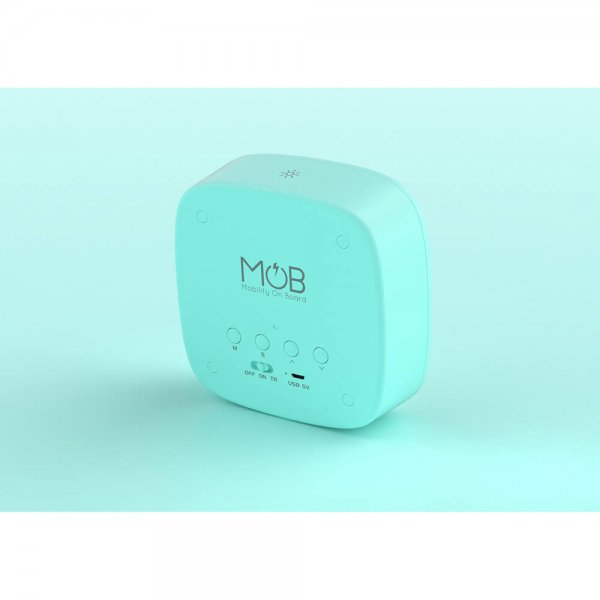 Mobility on Board Vækkeur med Natlampe Billy Clock Mintgrøn