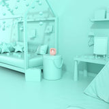 Mobility on Board Vækkeur med Natlampe Billy Clock Lyserød