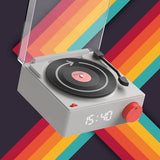 Mobility on Board Højttaler Vækkeur Vinyl Retro Grå