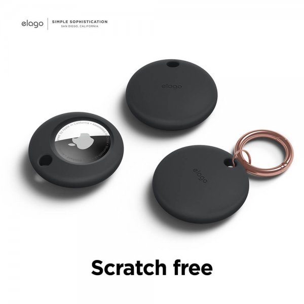 Elago Etui med Nøglering til AirTag Sort
